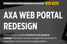 AXA (UNIQA) WEB PORTALS REDESIGN
